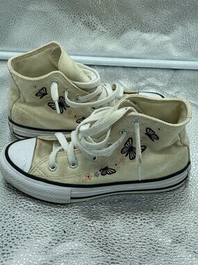 Converse Chuck Taylor Whimsical Girl's Butterfly High Tops size 13 Youth